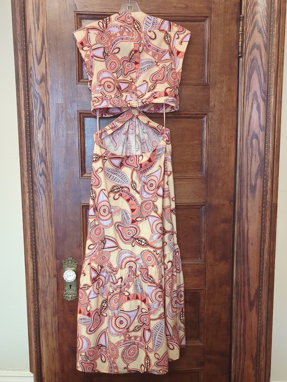 A.L.C. Alexandria Cutout Maxi Dress Pink Size 6 - Picture 3 of 5
